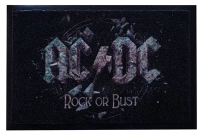 Produktbild von Original AC/DC Rock or Bust 60 x 40cm Türmatte Spruchmatte FanArtikel LizensWare