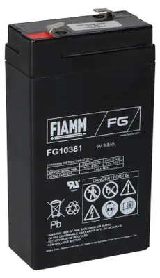 Immagine prodotto di Batteria al piombo adatta per Multipower MP3,8-6 AGM 6V 3,8Ah