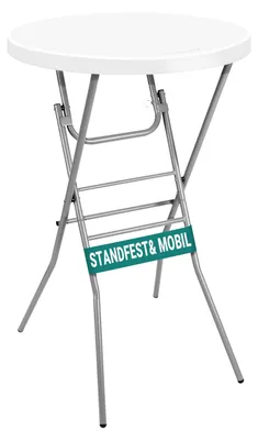 Productafbeelding van Ronde Bartafel Ø 70 cm Klapbaar in Wit