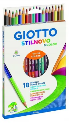 Obrázek produktu pro Giotto Stilnovo oboustranné pastelky 18 barev