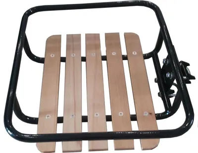 Produktbild von LASTPAK 009630 Gepäckträger Vorne Fahrrad Hollandrad Träger Schwarz Holz