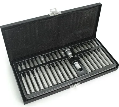 Image de Jeu d'embouts spéciaux Torx, cannelés et hexagonaux, 40 pièces