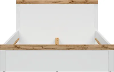 Produktbild von Bett 160x200 Hella Weiß und Holz