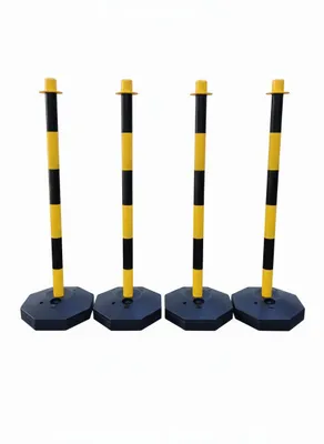 Produktbild von 4 Stück Flexible Absperrpfosten Gelb