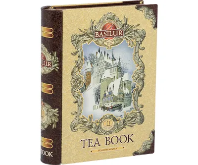 Zdjęcie produktu dla Basilur TEA BOOK VOLUME II herbata czarna PAPAJA CYNAMON POMARAŃCZA prezent PUSZKA książka - 100g