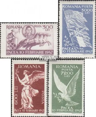 Produktbild von Briefmarken Rumänien 1947 Mi 1024-1027 (kompl.Ausg.) postfrisch Friedensschluß