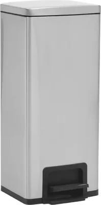Produktbild von vidaXL Mülleimer mit Pedal Anti-Fingerabdruck 30 L Silbern Edelstahl