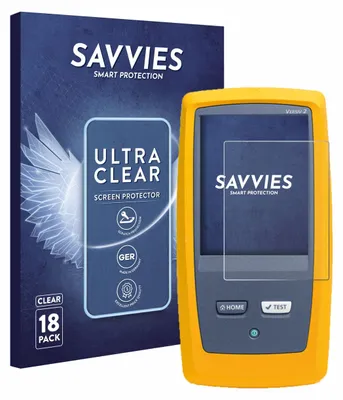 Produktbild von 18x Für Fluke DSX8000 Schutzfolie Savvies Displayschutz Display Schutz Folie Klar Transparent