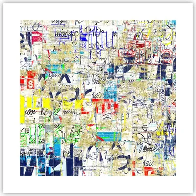 Produktbild von Poster - Poster ohne Rahmen - Straße Graffiti Wand Wandmalerei - 40x40 cm - Wand Bild - Wanddeko - Wandbilder - Kunstposter - Wandposter - Bilder - Kunstdruck - Wandbild - P2XAC40x40-2907