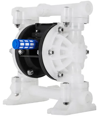 Immagine prodotto di Pompa a doppia membrana VEVOR con azionamento ad aria compressa - Pompa a membrana in polipropilene da 7 GPM, 100 PSI, con ingresso e uscita da 1/2", prevalenza massima 69 m (226,4 ft)