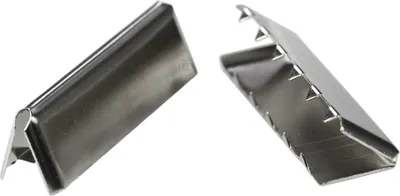 Produktbild von 10 Endstücke für Gürtel Gurte Bänder, 9x20 - 12x40mm Gürtelenden Endkappen