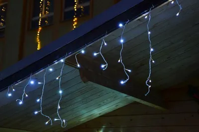 Obrázok produktu pre Vianočný dážď - 5 m, 144 LED, teple biely, s časovačom