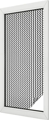 Obrázek produktu pro Vitrážová fólie na okna - 116x50 cm - vitrážový vzor - neprůhledná dekorativní fólie na ochranu soukromí - samolepicí, ochrana proti UV záření - klikatý vzor