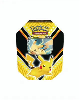 Produktbild von Pokemon Sammelkarten Tin Box V-Power, Charakter:Pikachu-V