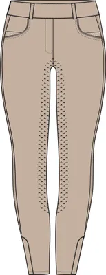 Produktbild von euro-star Damen Reitleggings ERMaxima FullGrip Cream Beige, Größe:34
