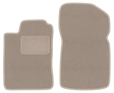 Image de Tapis avant en moquette pour Renault Megane I 1995-2002 (cabriolet/coupé) – 2 pièces, beiges, sur mesure – Wielganizator LUX