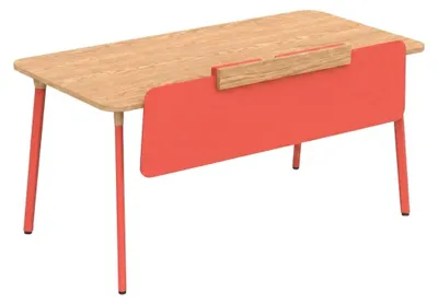 Obrázek produktu pro Designový psací stůl s dřevěnou deskou, prostorná a moderní pracovní plocha