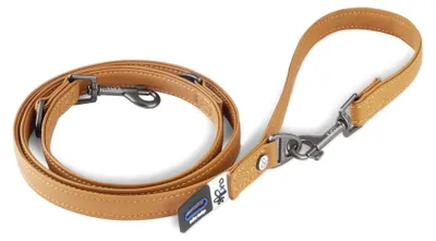 Produktbild von Curli Apple Leather Verstellbare Leine Brown S, Hund, Leine, S, Braun, Leder, Einfarbig