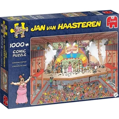 Produktbild von Jumbo - Puzzle Jan van Haasteren: Eurosong Contest - 1000 dielov