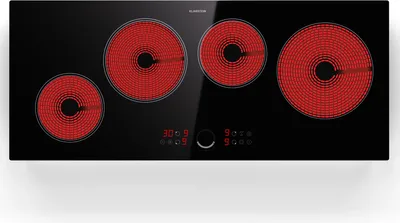 Obrázek produktu pro Indukční varná deska Klarstein se 4 plotýnkami, indukční varná deska se 4 plotýnkami 6500 W, rychlá vestavná indukční deska, sporák s dotykovým ovládáním a ochranou proti přehřátí, účinná vestavná deska 90 cm