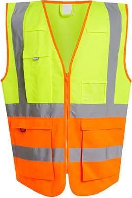 Produktbild von Regatta Professional TRS251 | Pro Hi-Vis Executive Vest Warnweste - Farbe: Yellow/Orange - Größe: L