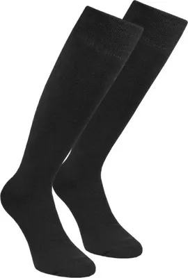 Produktbild von 2 Paar Thermo-Kniestrümpfe mit Innenfrottee 80% Baumwolle schwarz Gr. 39/42