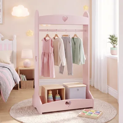 Obrázok produktu pre Detská šatňa "Haandsvanssad" s vešiakom, rozmer 126 x 73 x 43 cm, farba: Bavlna Candy