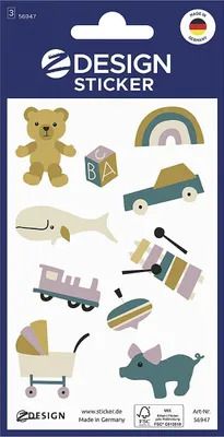Produktbild von Deko Sticker "Babyspiel" 56947