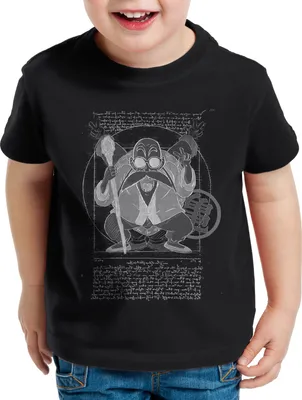 Produktbild von style3 Vitruvianischer Muten Roshi Kinder T-Shirt son-goku Z vinci