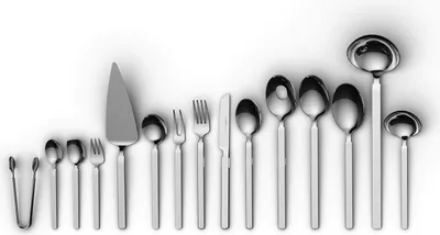 Produktbild von BergHOFF Home Besteckset 72-teilig, Tafelbesteck für 12 Personen, Edelstahl, Zeitloses Design, Spülmaschinenfest