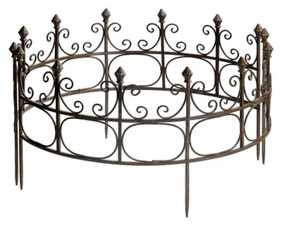 Produktbild von 2er Set Staudenhalter Strauchhalter Gartendeko Rost massiv halbrund Rankhilfe Metall Eisen Rostfarben Deko 70 cm breit