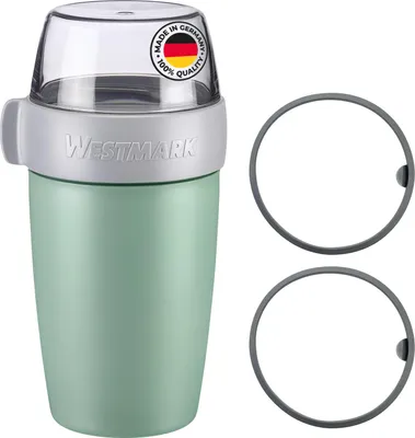Produktbild von Westmark Müslibecher, 700 ml, mint-grün + Müslibecher Dichtring klein, 528522EM