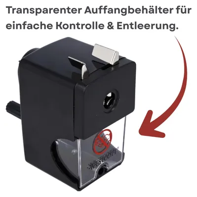 Produktbild von Westcott Anspitzer manuell mit Kurbel | Spitzmaschine für Bleistifte
