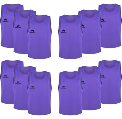 Productafbeelding van Trainingsvest voetbal, shirt, voor kinderen en volwassenen, maat XL, paars