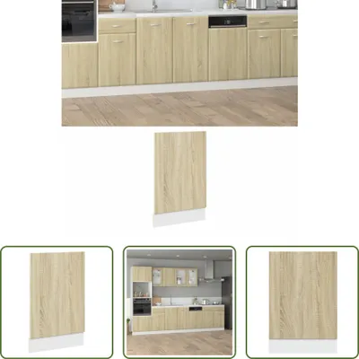 Produktbild von The Living Store Geschirrspülerblende Sonoma-Eiche 45x3x67 cm Holzwerkstoff