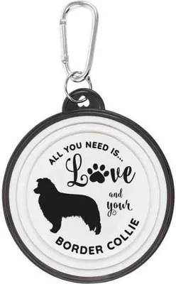 Produktbild von Hundenapf Border Collie Walkies by bb-Klostermann - Faltbarer Hundenapf to go