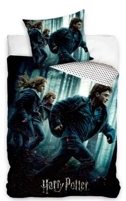 Obrázek produktu pro Sada prémiové povlečení "Harry Potter a relikvie smrti" vyrobená ze 100% bavlny