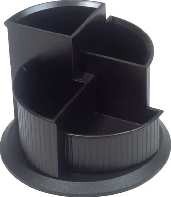 Obrázok produktu pre helit Multik "cher Linear, 4 priehradky, otočný, čierny