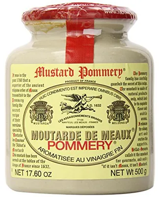 Zdjęcie produktu dla Pommery Moutarde de Meaux Francuska musztarda ziarnista w glinianym naczyniu 500g