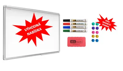 Obrázek produktu pro Bílá magnetická tabule 180x100cm + MMG
