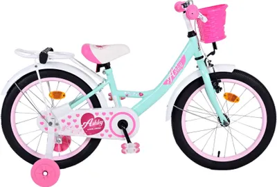 Produktbild von Volare Kinderfahrräder Mädchen Ashley 18 Zoll 25 cm Mädchen Rücktrittbremse Mintgrün/Weiß