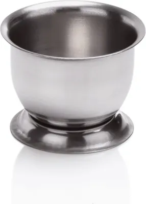 Produktbild von 72x Eierbecher mit Loch Chromnickelstahl silber 4 cm