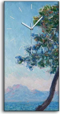 Produktbild von Dekor Leinwand Uhr Wandbilder Geräuschlos 30x60 Claude Monet das Esterelgebirge - weiße Hände