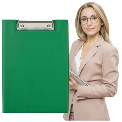 Produktbild von Biurfol Klemmmappe A5 Hellgrün mit Clip für Büro