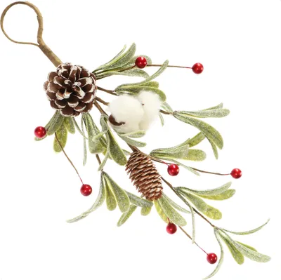 Produktbild von com-four® Hänge Deko Weihnachten - Türschmuck für Weihnachten - Weihnachtsdeko zum Hängen - Wanddekoration Christmas