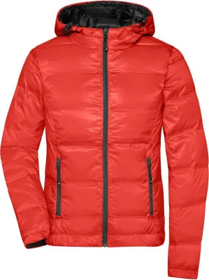 Obrázek produktu pro Dámská péřová bunda s kapucí flame/black, Gr. XS