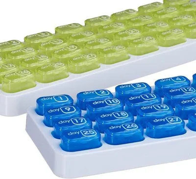 Produktbild von Famanu Pillendispenser 31 Tage - Praktische Medikamentenorganisation