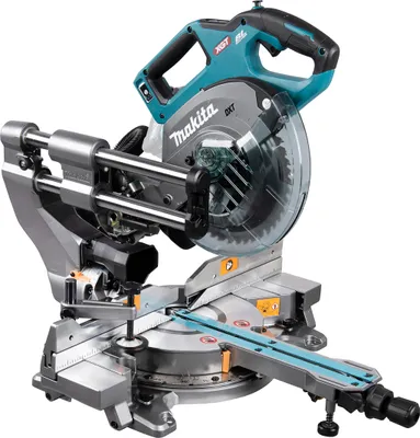 Produktbild von Makita Akku-Kapp- und Gehrungssäge LS002GZ01, 40 V, incl. Sägeblatt, AWS Funk-Adapter, Zubehör, Karton