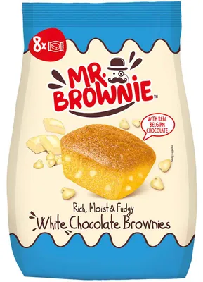 Produktbild von Mr. Brownie White Chocolate Brownies 200g