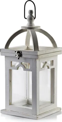 Produktbild von Windlicht Holz Lokke LOKKE 16x16x26 cm Weiß 1 Stück